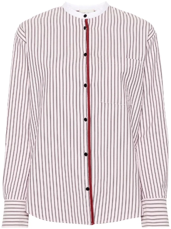 Forte Forte Women's Shirts Pink-- Zippered Buttoned Snapped