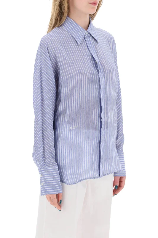 Max Mara Studio Silk Dinar Shirt Set-- Faux Fur Fabric Real Fur Fabric Shearling Fabric
