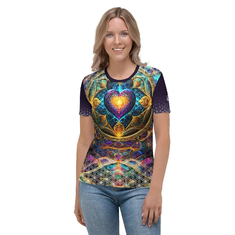 Mystic Euphony - Women's T-shirt-- Spandex Blend Rayon Blend Denim Blend