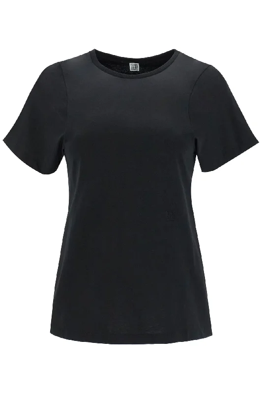 Toteme Women's Curved Seam T-Shirt-- Handmade Hand-knitted Hand-woven