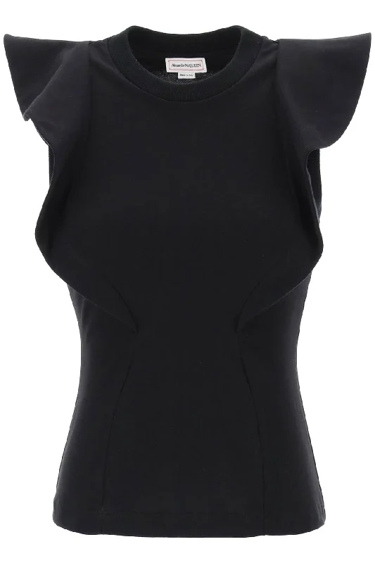 Alexander Mcqueen Women's Sleeveless T-Shirt-- Casual Formal Business