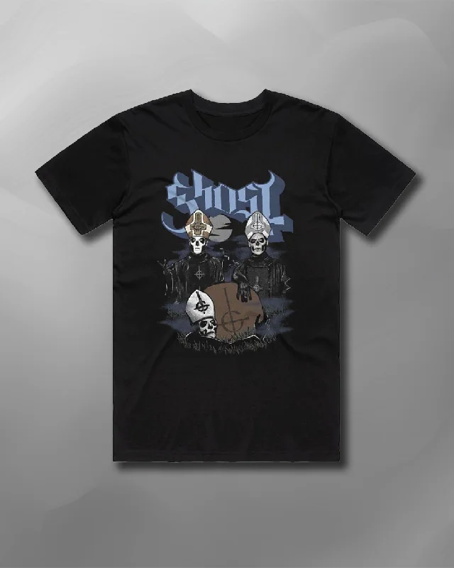 Ghost - Graveyard T-Shirt-- Oversized T-Shirt Spandex breathable