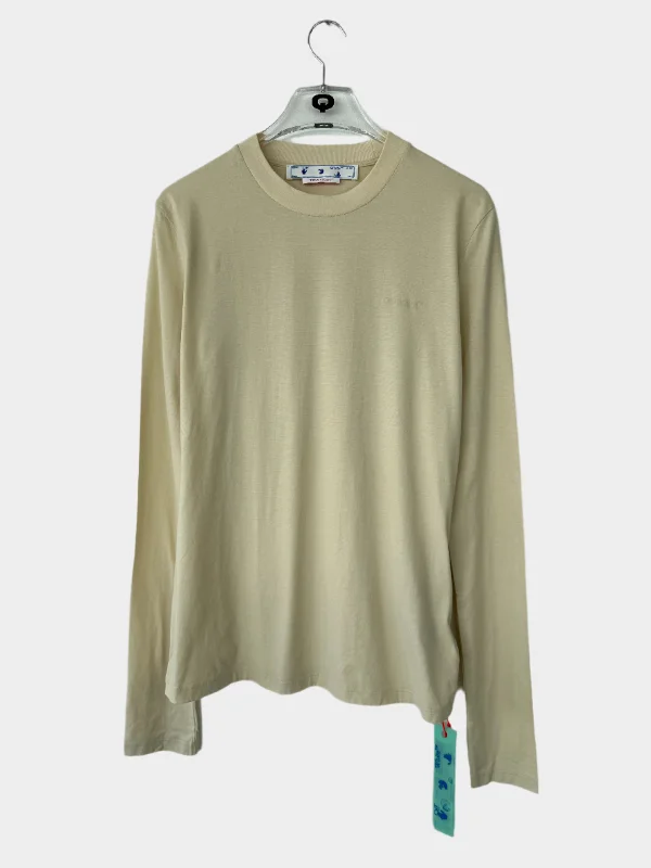 Monochrome Long Sleeves T-shirt-- Spandex Blend Rayon Blend Denim Blend