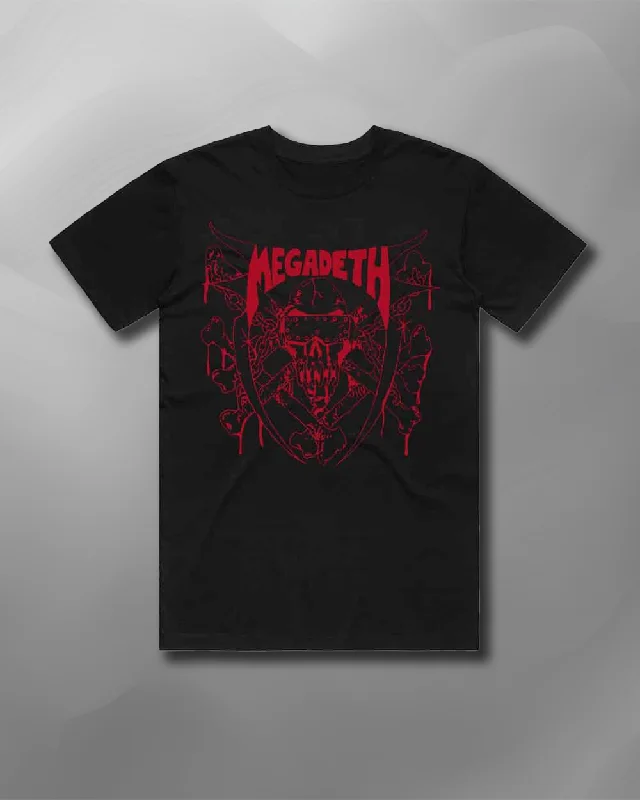 Megadeth - Red Line T-Shirt-- Elegant Classic Vintage
