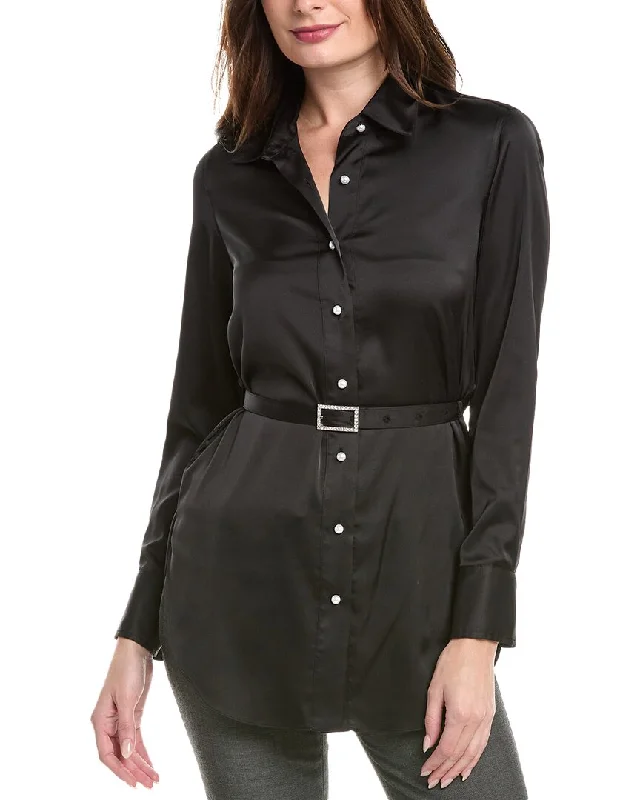 Generation Love Zinnia Shirt-- Hooded Caped Shawl Collar