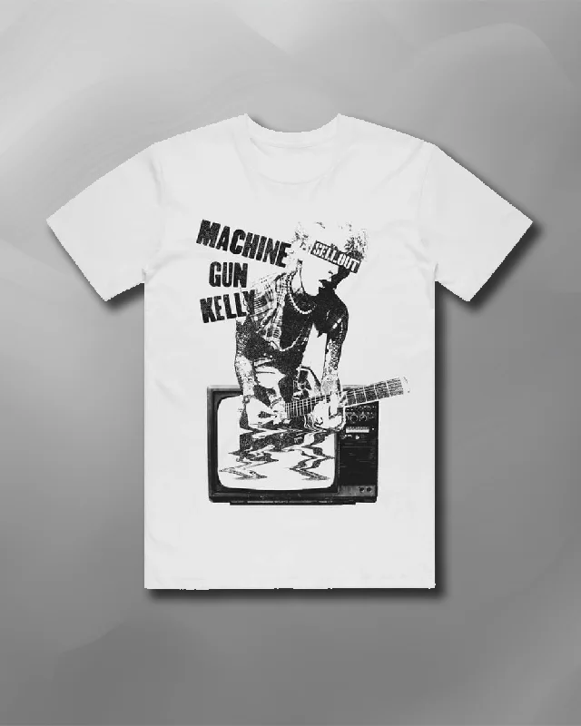 Machine Gun Kelly - TV T-Shirt-- Asymmetrical Pockets Print