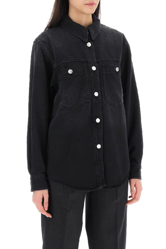 Isabel Marant Denim Talbot Shirt-- Iron Safe Non-Iron Wrinkle Free
