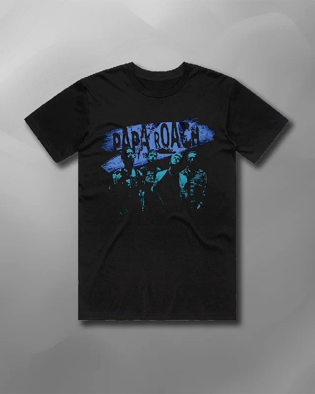 Papa Roach - Painted T-Shirt-- Zippered Buttoned Snapped