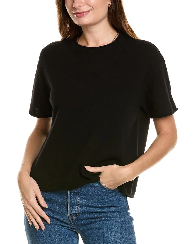 Design History Cashmere T-Shirt-- Fashionable Trendy Casual