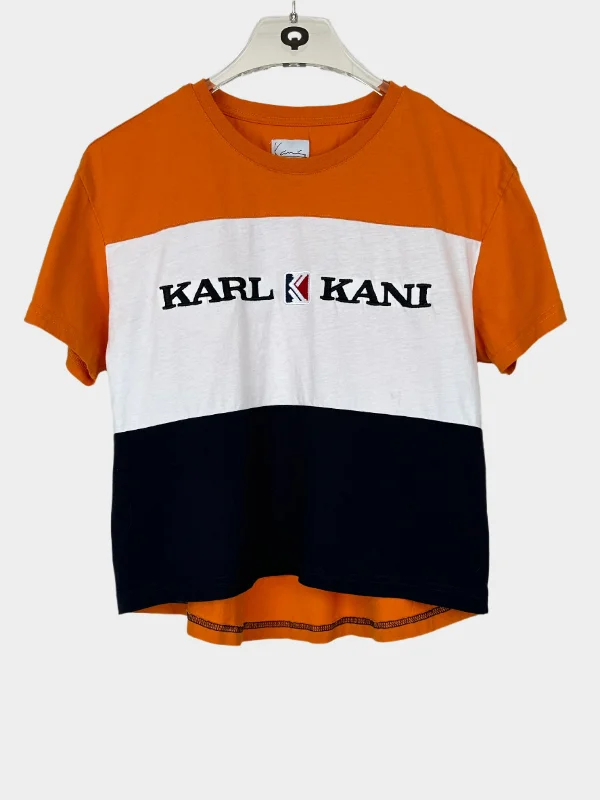 Crop T-shirt-- Embroidered Appliqued Beaded