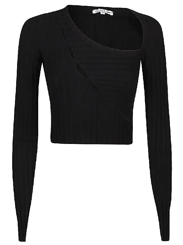 Cotton Citizen Women's T-Shirts And Polos Black-- Terry Blend Velvet Blend Canvas Blend