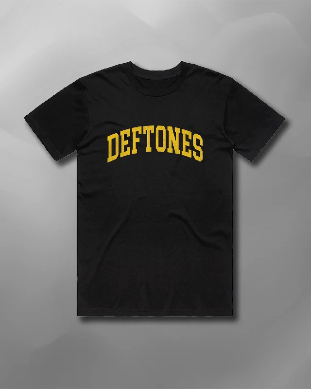 Deftones - College T-Shirt-- Collared T-Shirt Boat Neck A-Line