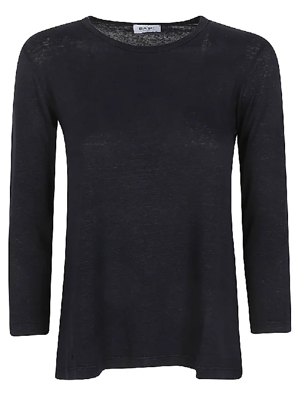 Base Women's T-Shirts And Polos Blue-- Chenille Fabric Brocade Fabric Lace Fabric