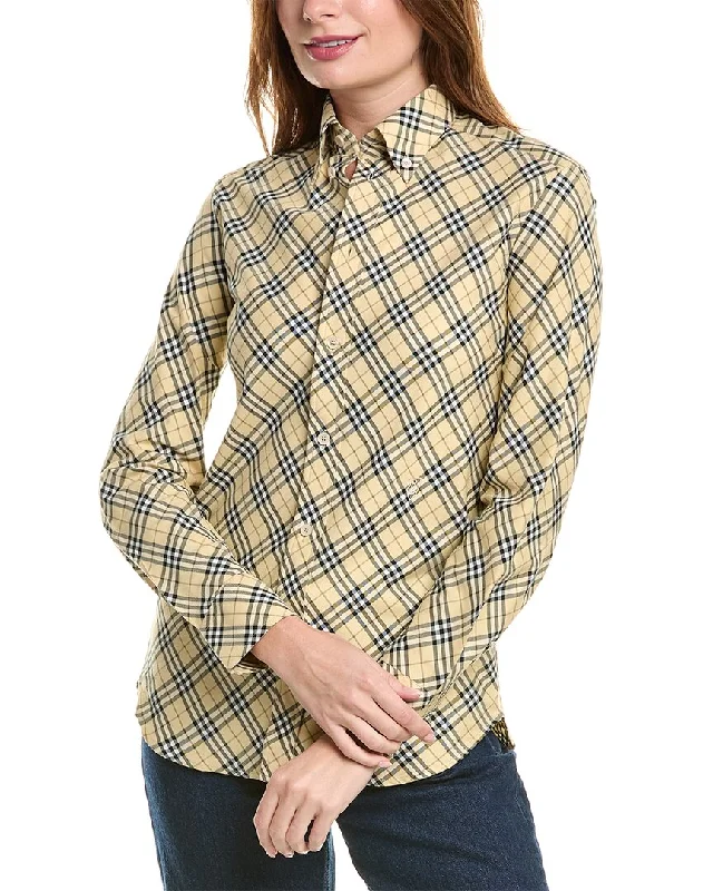Burberry Check Shirt-- Modern Contemporary Chic