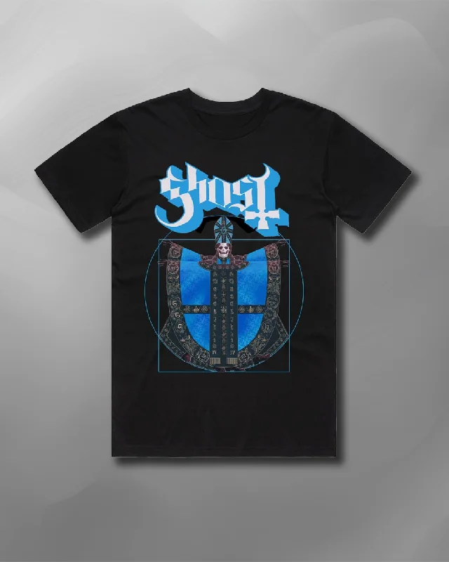 Ghost - Vitruvian T-Shirt-- Thin T-Shirt Open Front Quick Dry