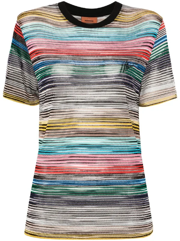 Missoni Women's T-Shirts And Polos Multicolour-- Hooded Caped Shawl Collar