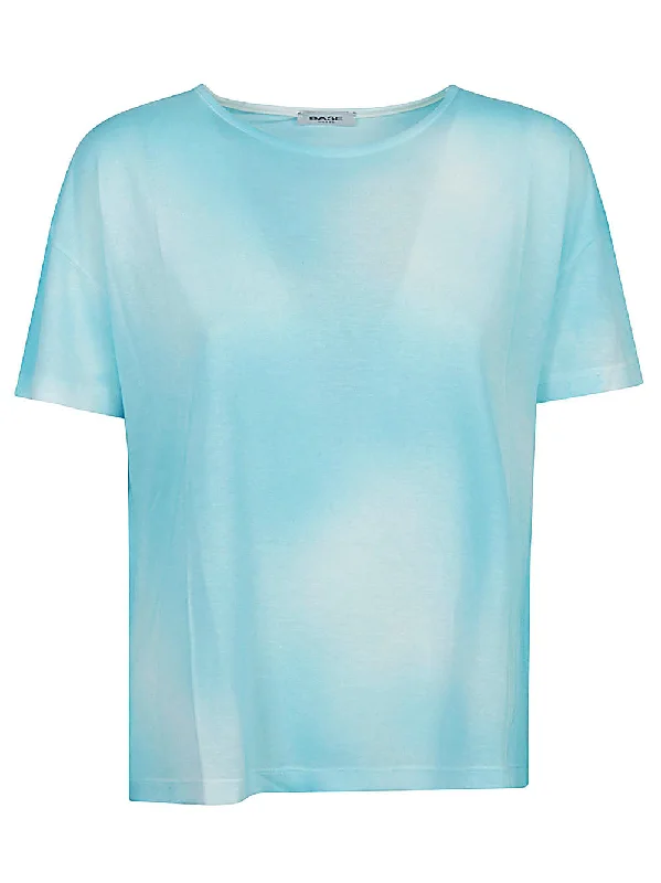 Base Women's T-Shirts And Polos Clear Blue-- Cotton Fabric Linen Fabric Terry Fabric