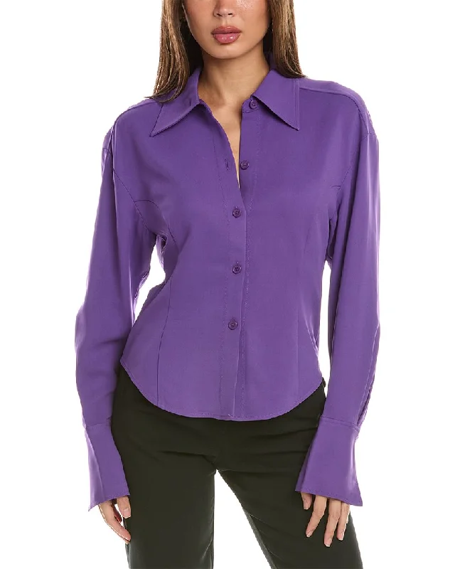 Equipment Merce Shirt-- Cashmere Blend Cotton Blend Poly Blend