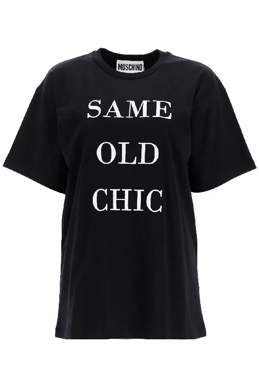 Moschino Women's "Oversized T-Shirt With Same Old-- Cozy Warm Stylish