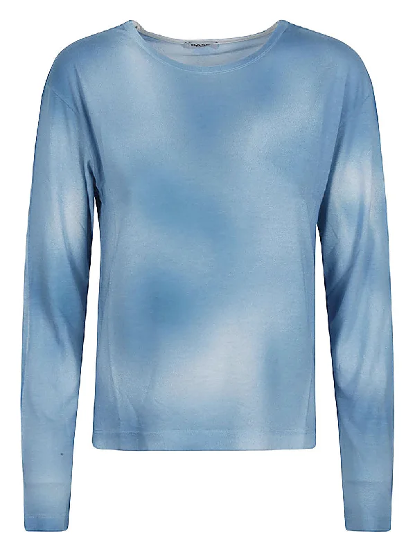 Base Women's T-Shirts And Polos Blue-- Jersey Fabric Tulle Fabric Batik Fabric