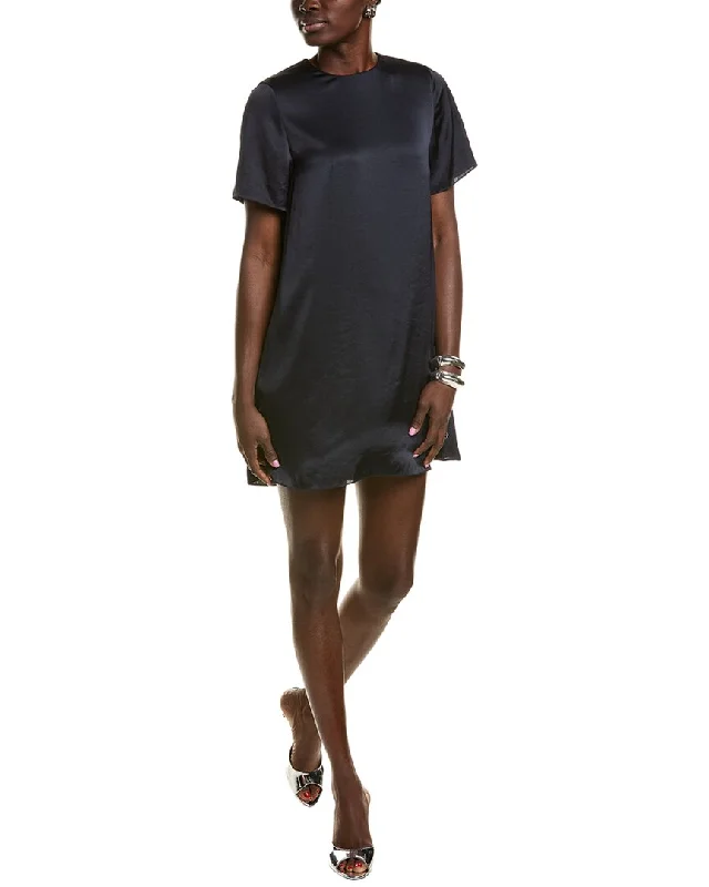 Theory T-Shirt Dress-- Striped Floral Plaid