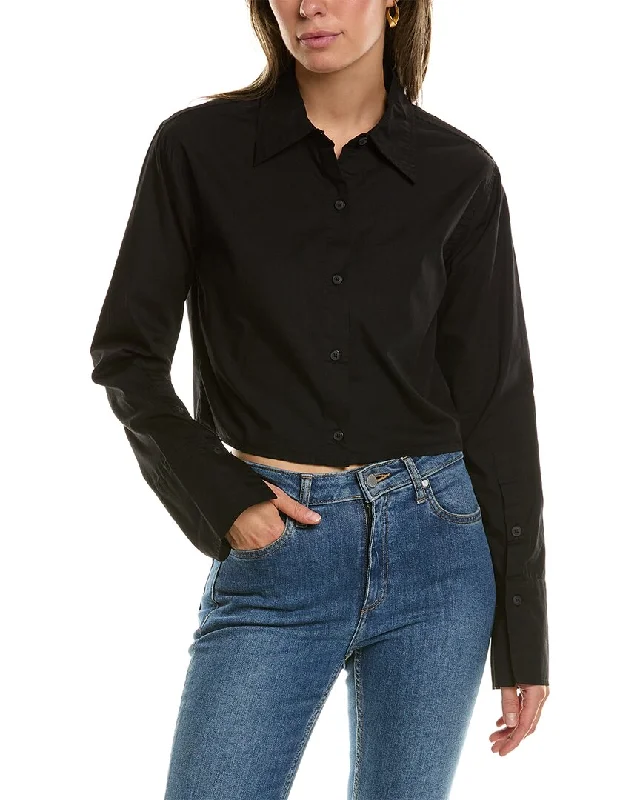Dl1961 Lisette Shirt-- Solid Print Embellished