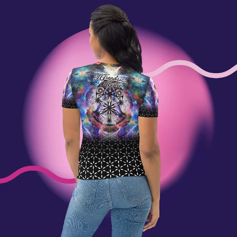 Original Mystic - Women's T-shirt-- Hooded Caped Shawl Collar