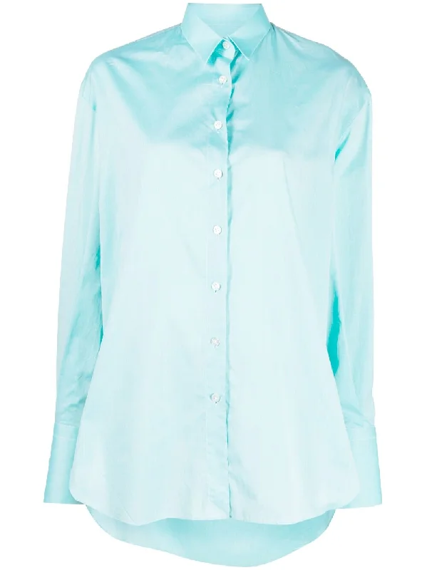 Finamore 1925 Napoli Women's Shirts Green-- Layered Multi-layer Single Layer