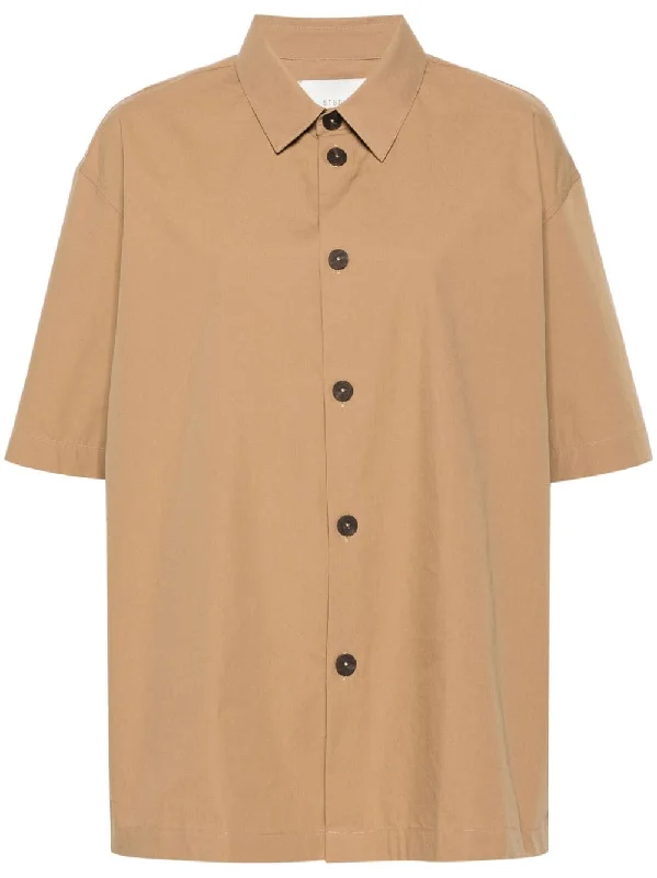 Studio Nicholson Women's Shirts Beige-- Anti-Pilling Machine Wash Handmade