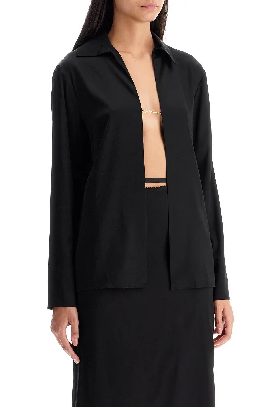 Jacquemus Open Shirt 'the Night Chemise-- Machine Wash Dry Clean Hand Wash