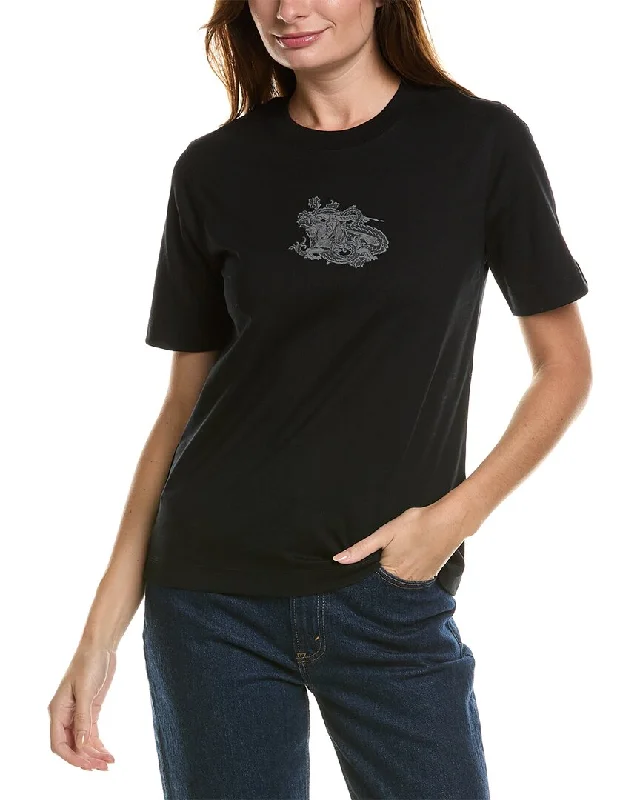 Burberry Paisley Ekd T-Shirt-- Sequined Glittery Shiny