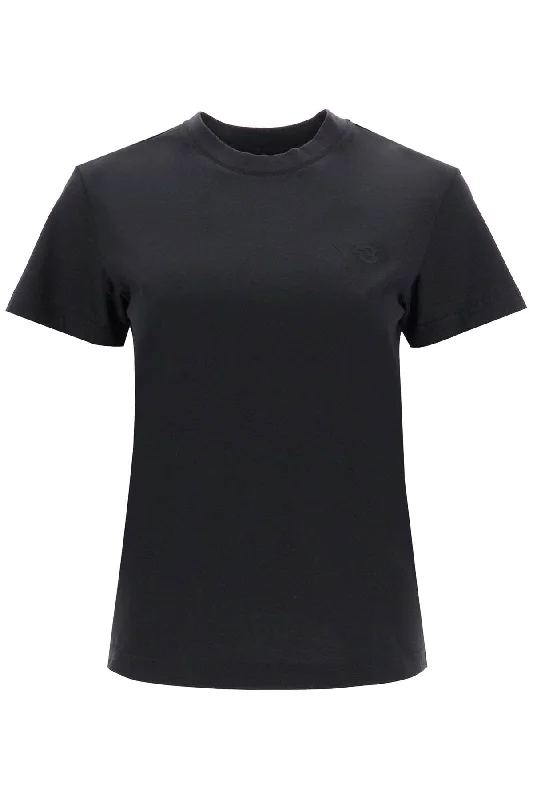Y-3 Women's Regular Fit T-Shirt-- Spandex Blend Rayon Blend Denim Blend