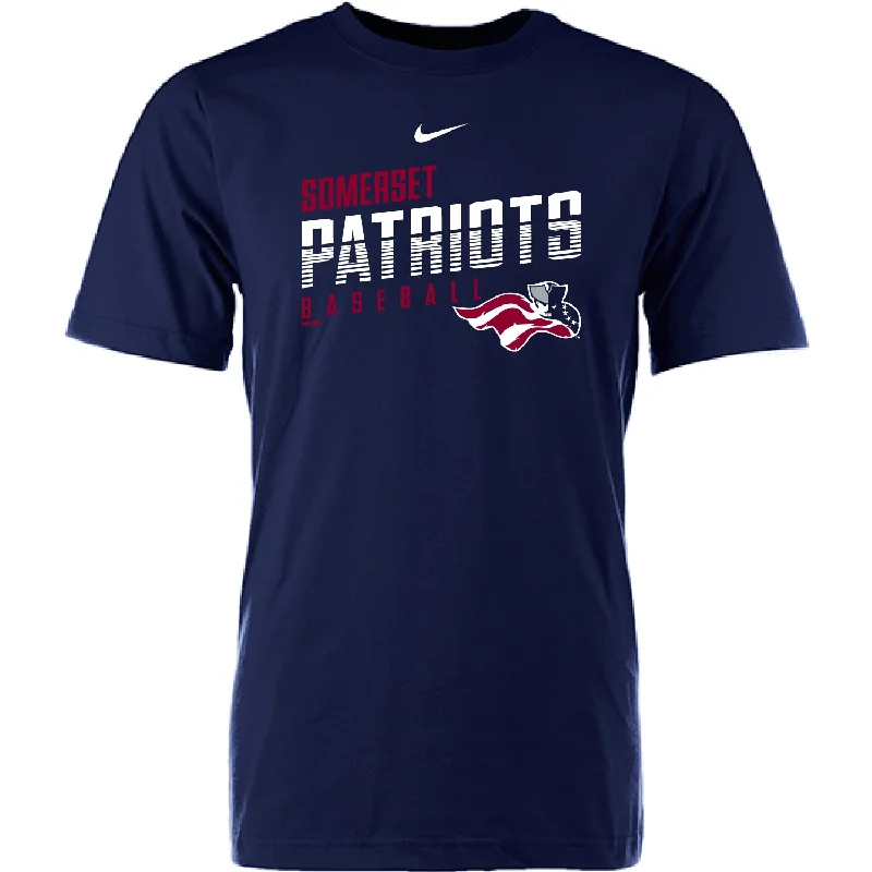 Somerset Patriots Adult Nike Cotton T-Shirt-- Lace Blend Ribbed Blend Corduroy Blend