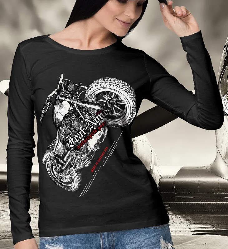 Women's "Extra Big Rider Logo" Shirt-- Machine Wash Dry Clean Hand Wash