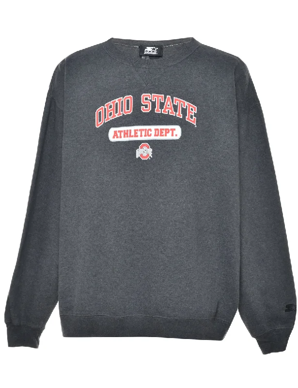 Ohio State Printed Sweatshirt - XL Hoodie with Strings Custom Fit Adjustable