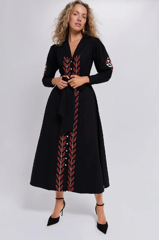 Black Anais Dress Tunics Fashionable chic