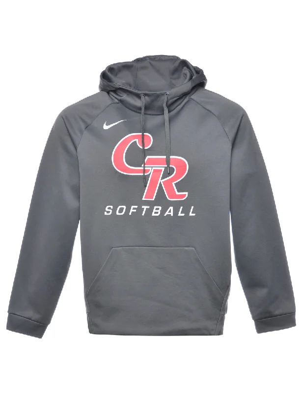 Nike Softball Printed Hoodie - M Hoodie with Gradient Ombre Colorful