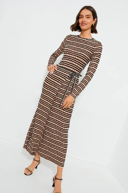 Tierra Check Anouk Dress Tunics Formal black