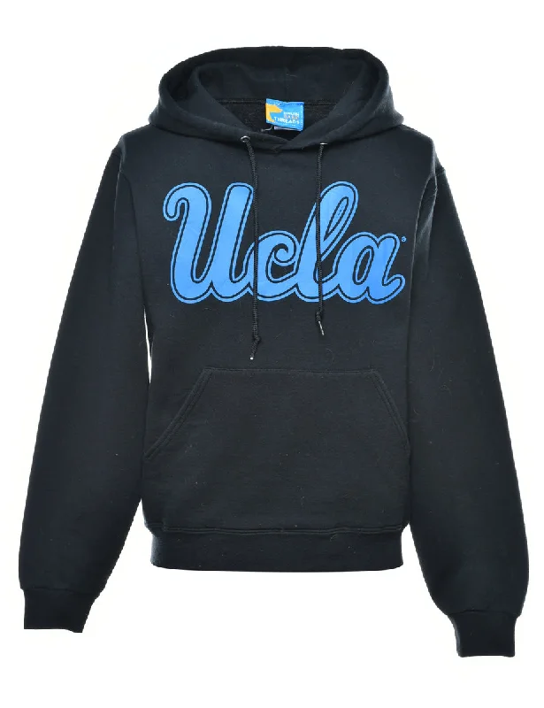 Ucla Printed Hoodie - S Hoodie with Double Zipper Versatile Adjustable