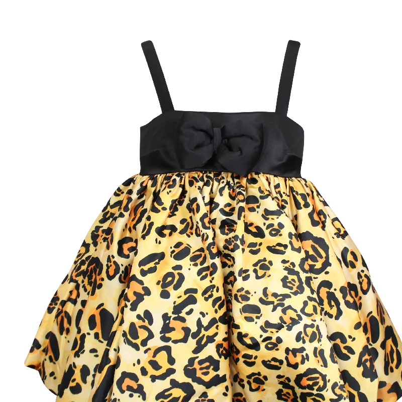 Richard Quinn Leopard Puffball Dress - Leopard Tunics Plaid country