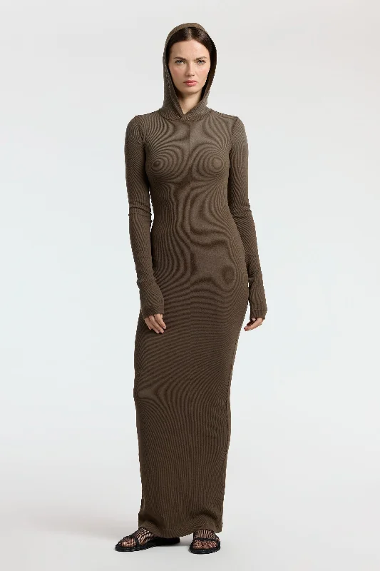 Verona Hoodie Dress Hoodie with Rhinestones Sparkly Elegant