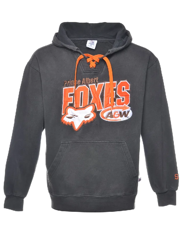 Prince Albeit Foxes Printed Hoodie - M Hoodie with Front Slit Layering Stylish
