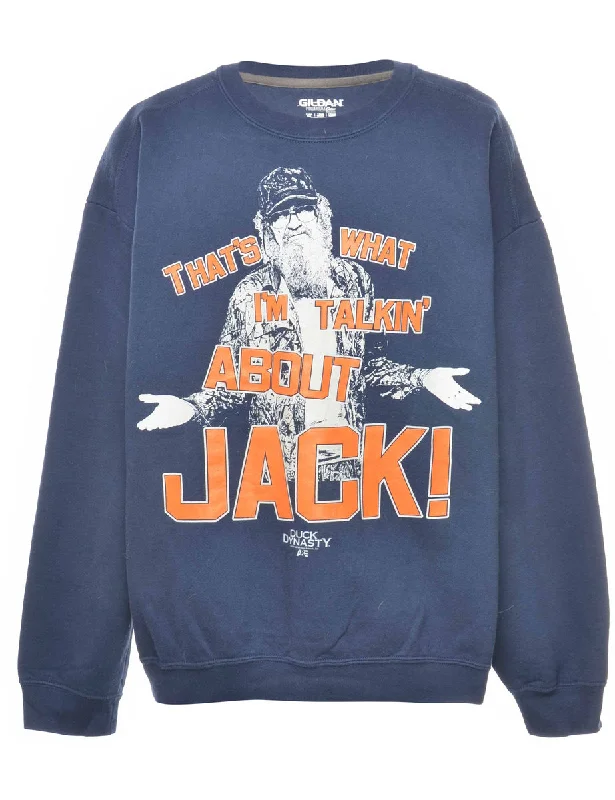 Duck Dynasty Printed Sweatshirt - XL Hoodie with Reflective Safety Nightwear