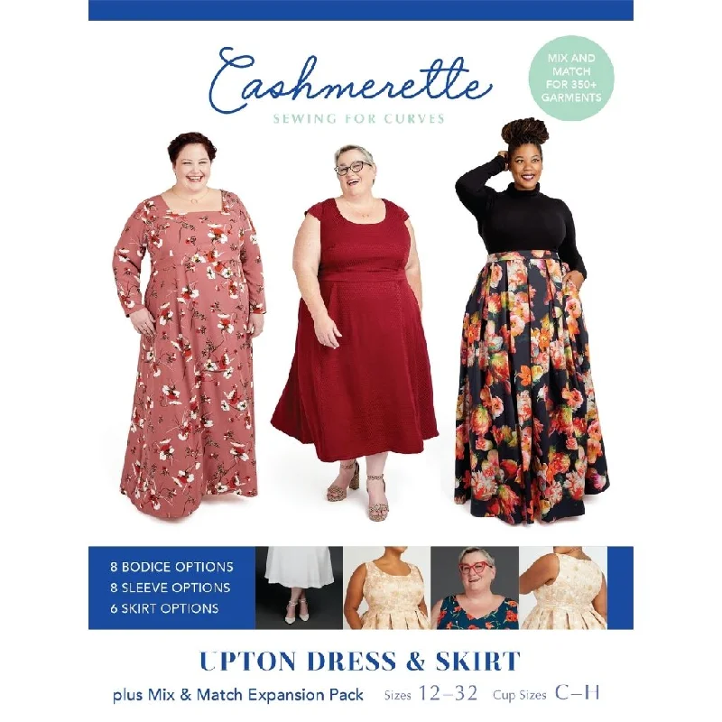 Cashmerette Sewing Patterns Upton Dress & Skirt (Plus Expansion Pack) Tunics Business professional