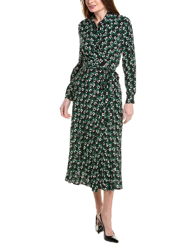 Diane von Furstenberg Tori Maxi Wrap Dress Tunics Bridal satin
