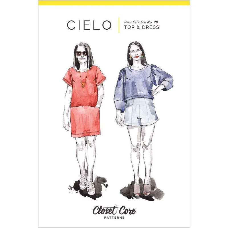 Closet Core Patterns Cielo Top & Dress Tunics Fleece cozy