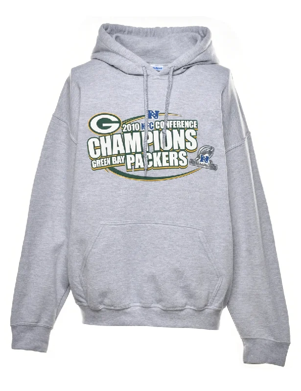NFC Hooded Sports Sweatshirt - L Hoodie with Full-Zip Functional Layering