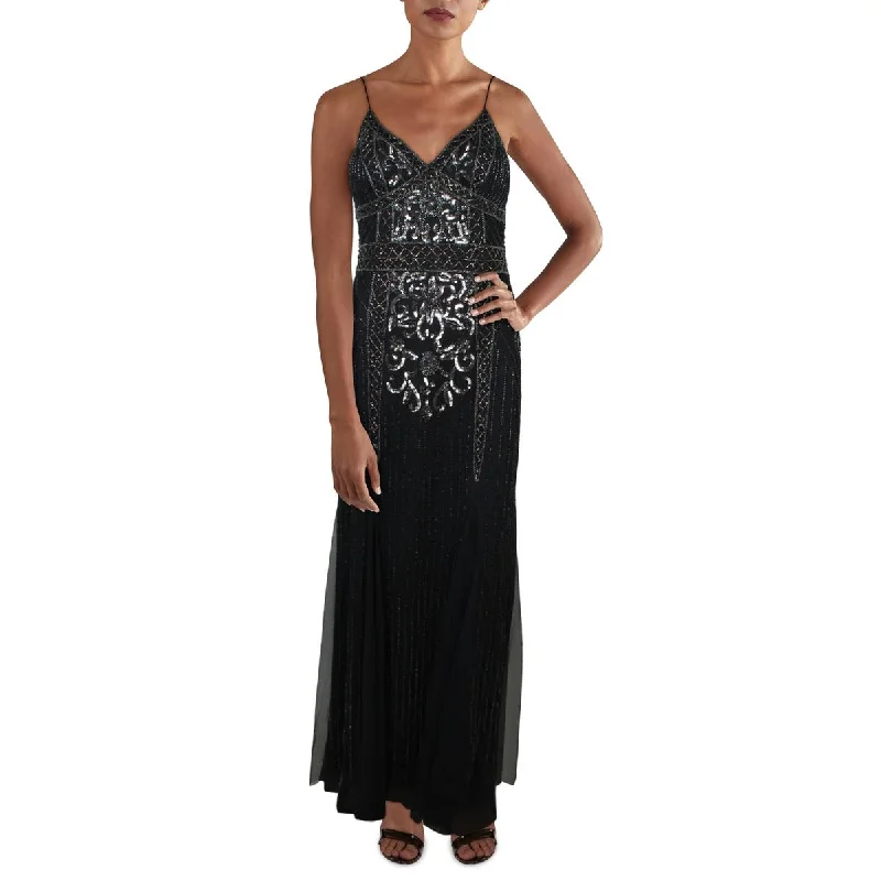 Juniors Womens Beaded Sequin Evening Dress Tunics Essential wardrobe