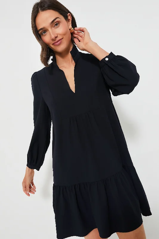 Navy Crepe Palmerston Dress Tunics Hiking breathable