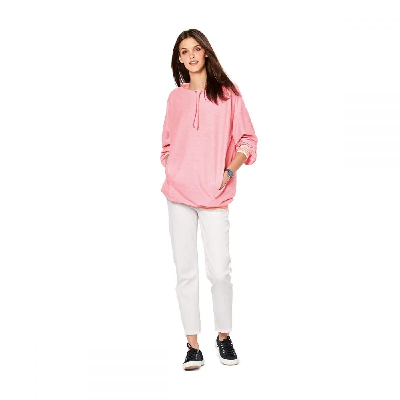 Burda Sweatshirt 6203 Hoodie with Monochrome Minimalist Simple